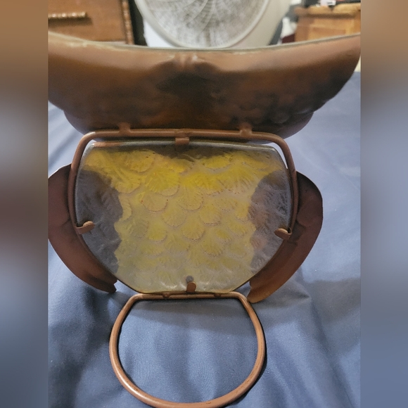 Standing Owl Votive Home Decor Textured Metal Glass Tabletop Indoor Patio Decor - Picture 2 of 4